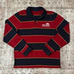Men’s Vintage Hollister Co Long Sleeve Rugby Polo